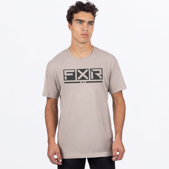 FXR Podium Premium T-shirt in Stone/Asphalt