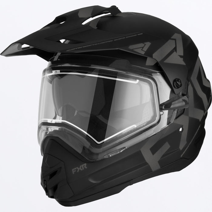 FXR Torque X Team Helmet With E-shield And Sun Shade in Black