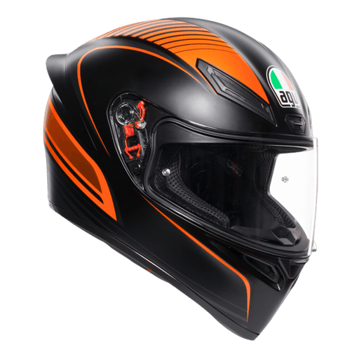 AGV K1 Warmup Helmet Motorcycle Helmets AGV Warmup Matte Black/Orange XS 