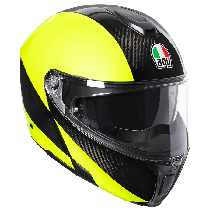 AGV Sportmodular Multi Helmet Motorcycle Helmets AGV Hi-Vis Carbon/Fluo yellow XS 