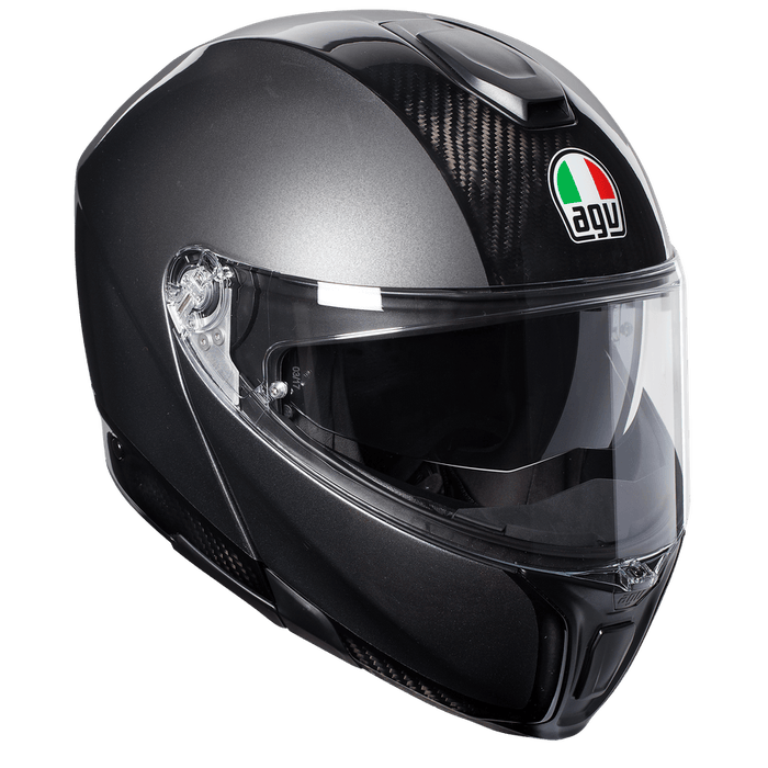 AGV Sportmodular Solid Helmet Motorcycle Helmets AGV Carbon/Dark grey XS 