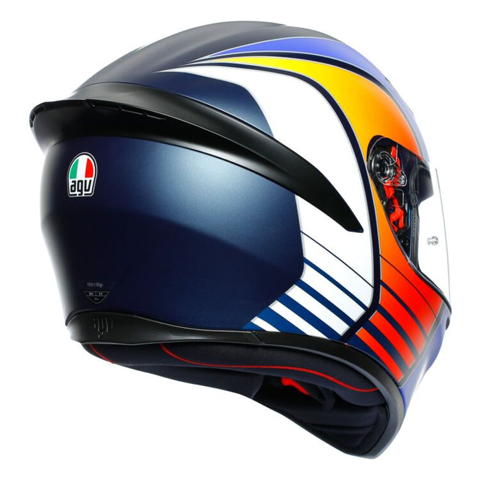 AGV K1 Power Helmet in Matte Dark Blue/Orange/White