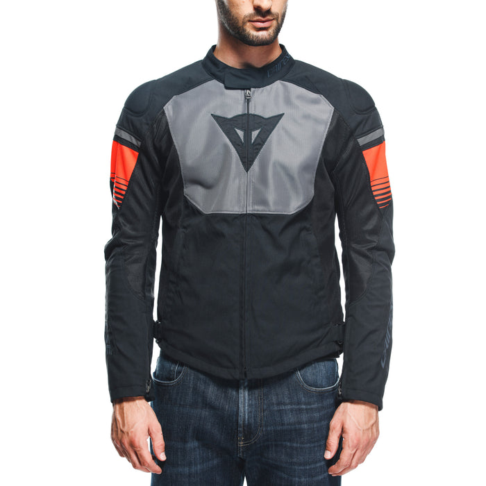 Dainese Air Fast Tex Jacket in Black/Grey/Fluo Red