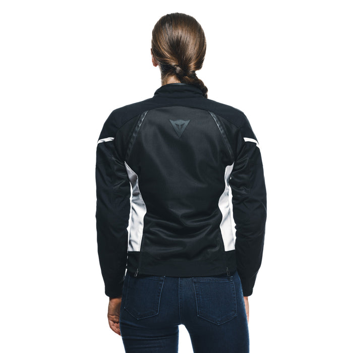 Dainese Air Frame 3 Tex Lady Jacket in Black/White/White