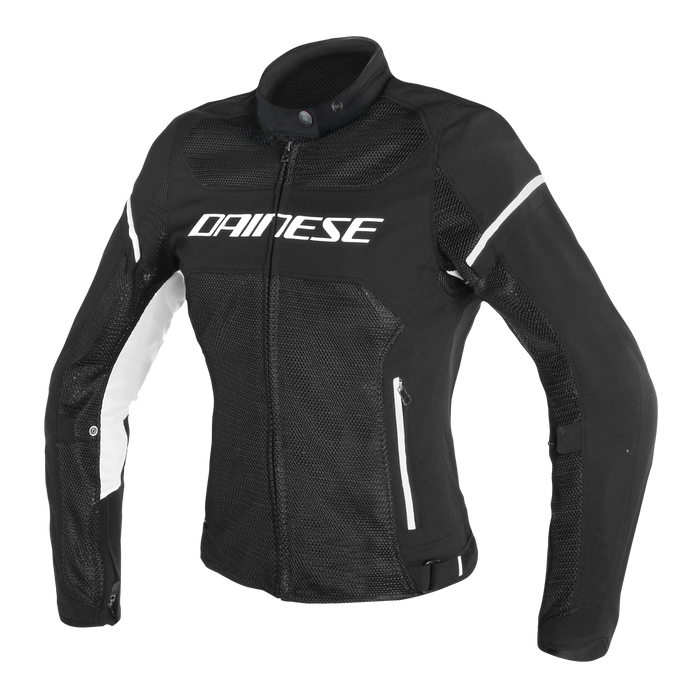 Dainese Air Frame D1 Tex Lady Jacket in Black/Black/White