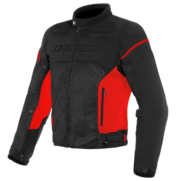 Dainese Air Frame D1 Tex Jacket in Black/Lava Red/Lava Red