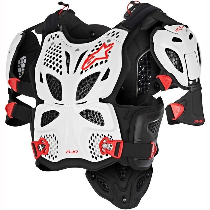 Alpinestars A-10 Roost Deflector Body Armour & Protection Alpinestars Red/White XS/S 