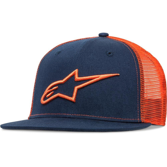 Alpinestars Corp Trucker Hats Men's Casual Alpinestars Navy/Orange OS 