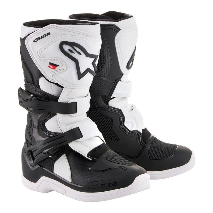 Alpinestars Kids Tech 3S Motocross/Off-Road Boots in Black/White