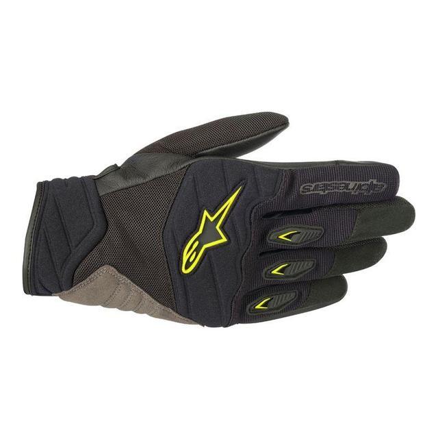 Alpinestars Shore Gloves Men's Motorcycle Gloves Alpinestars Black/Yellow Fluo S 