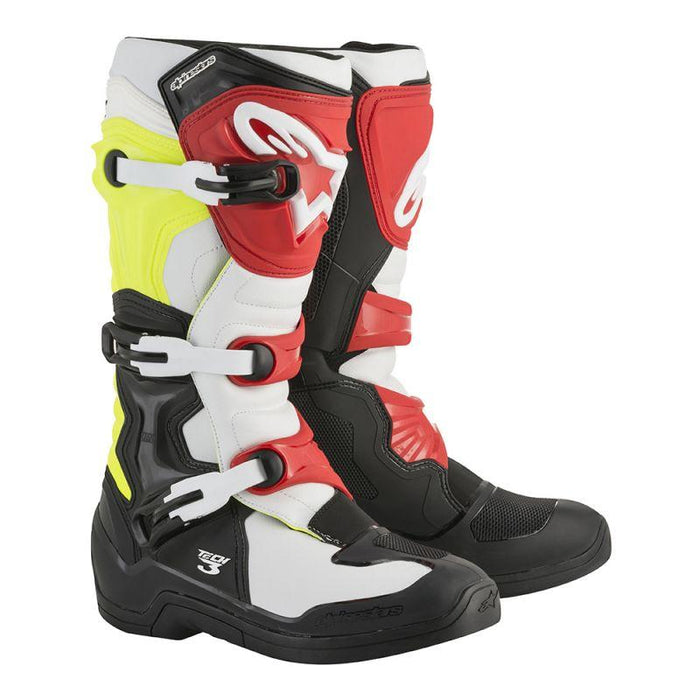 Alpinestars Tech 3 Boots Motocross Boots Alpinestars Black/White/Fluo Yellow/Red 5