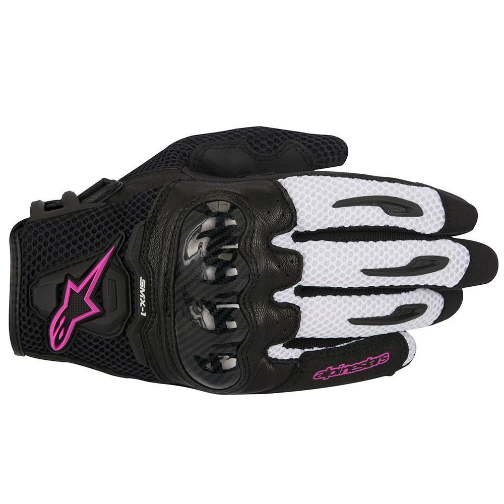 Alpinestars Women's Stella SMX-1 Air Glove in Black/White/Fuchsia