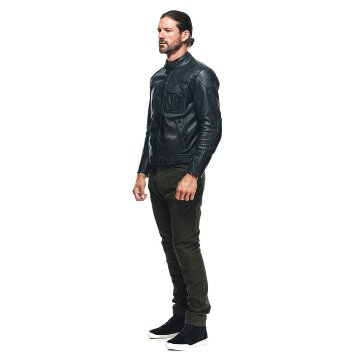 Dainese Atlas Leather Jacket in Black
