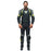 Dainese Avro 4 Leather Two Piece Suit in Matte Black/Charcoal/Fluo Yellow