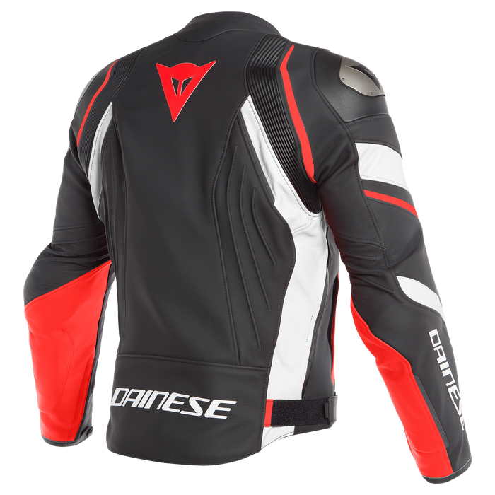 Dainese Avro 4 Jacket in Matte Black/White/Fluo Red 2022