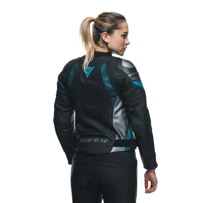 Dainese Avro 5 Jacket in Black/Teal/Anthracite