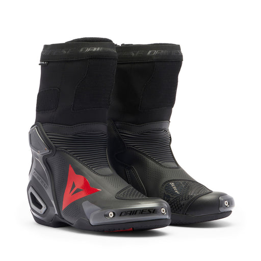 Dainese Axial 2 Air Boots in Black/Fluo Red