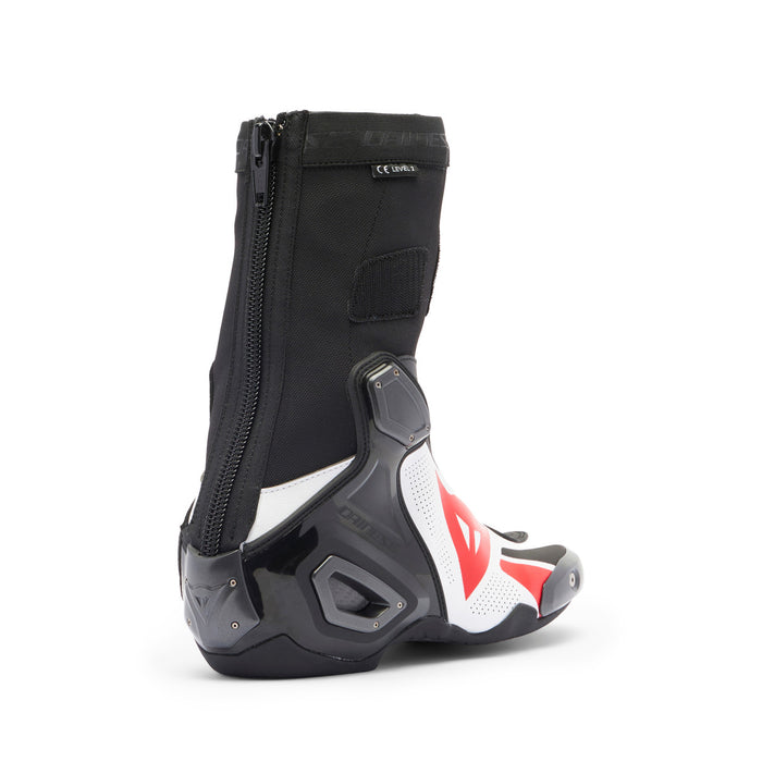Dainese Axial 2 Air Boots in Black/White/Lava Red