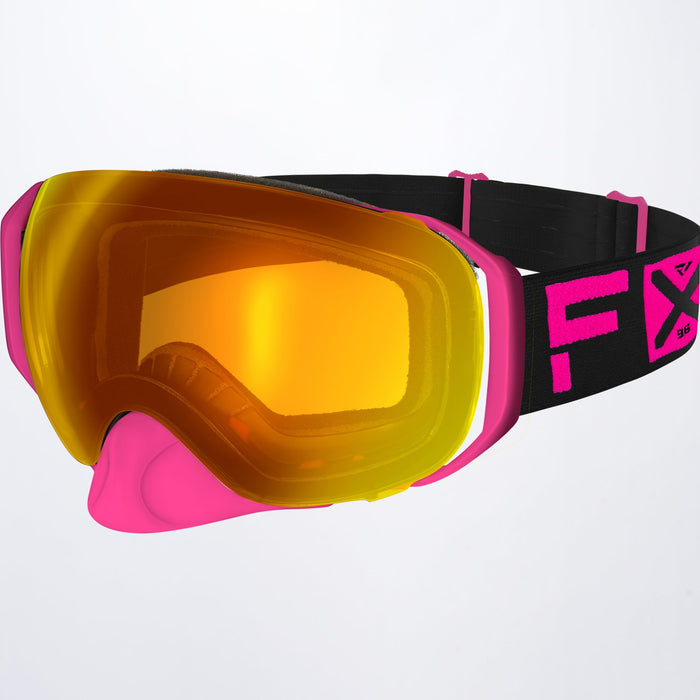 FXR Ride X Spherical Goggle in Elec Pink