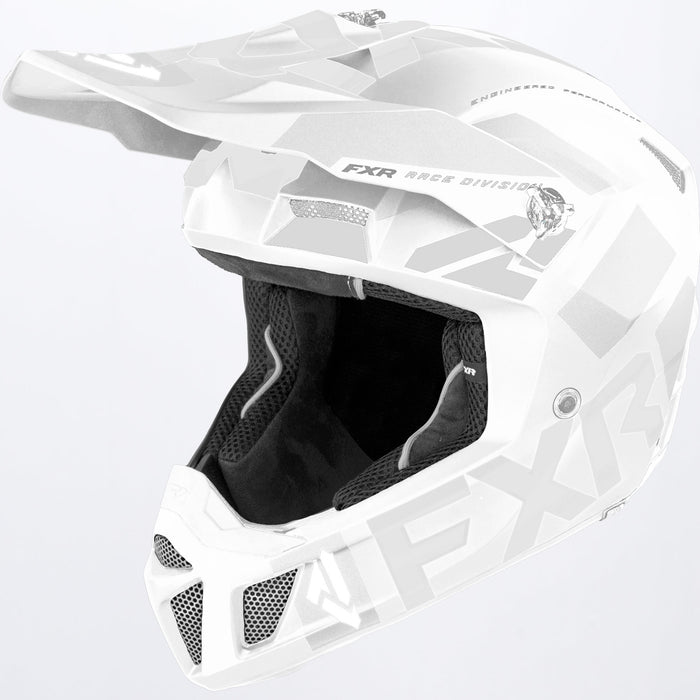 FXR Clutch Evo Helmet in White/Char