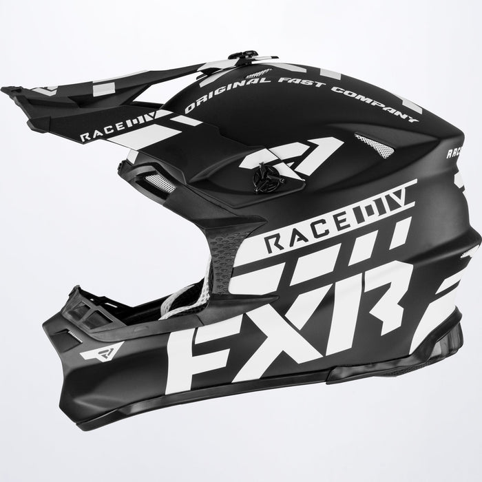 FXR Blade Race Div Helmet in Black/White