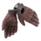 Dainese Blackjack Unisex Leather Gloves in Dark Brown