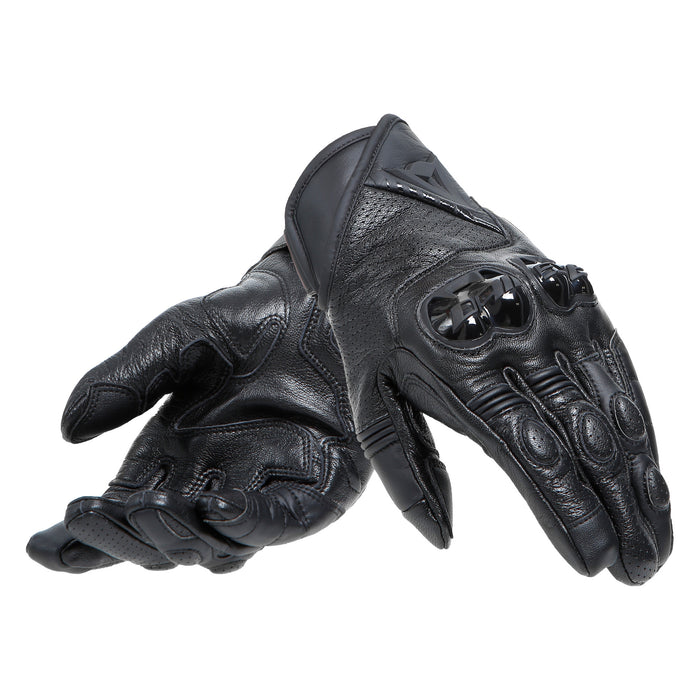 Dainese Blackshape Leather Gloves in Black/Black