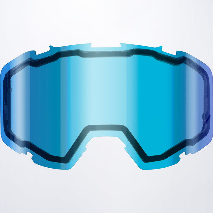 FXR Maverick Youth Goggle Dual Lens in Blue w/ Ice Finish