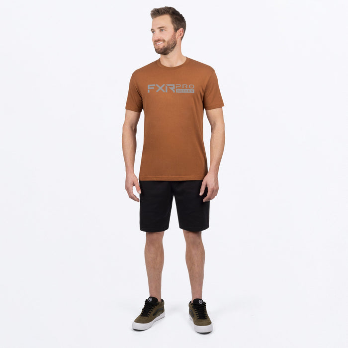 FXR Pro Series Premium T-shirt in Copper/Grey