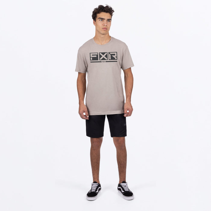 FXR Podium Premium T-shirt in Stone/Asphalt