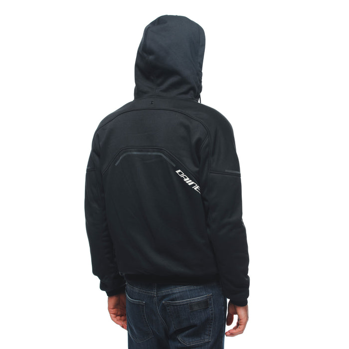 Daemon-X Safety Hoodie Full Zip in Black/Black/White