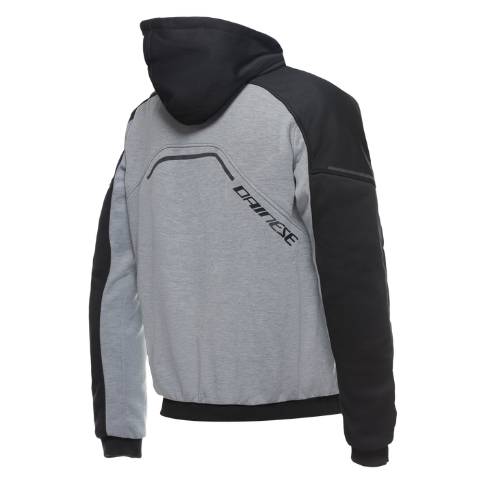 Daemon-X Safety Hoodie Full Zip in Gray/Black/Fluo Red