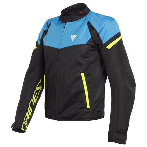 Dainese Bora Air Tex Jacket Men's Motorcycle Jackets Dainese BLACK/FIRE-BLUE/FLUO-YELLOW 44 
