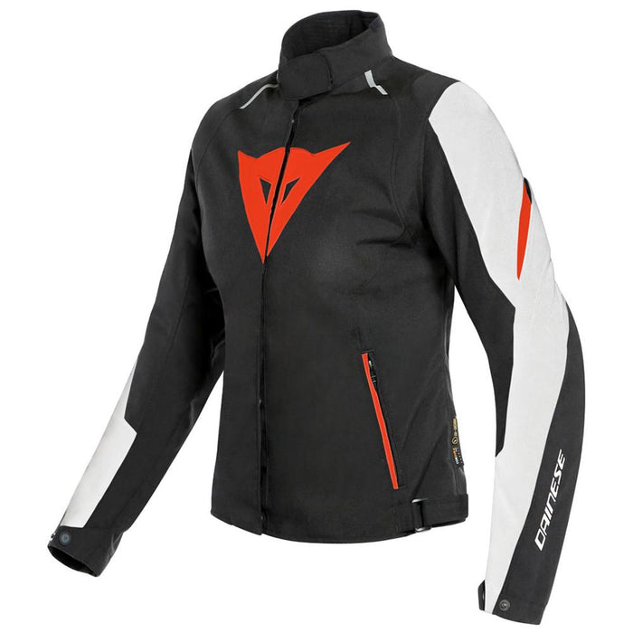 Dainese Laguna Seca 3 D-Dry Lady Jacket Women's Motorcycle Jackets Dainese WHITE/FLUO-RED/BLACK 38 