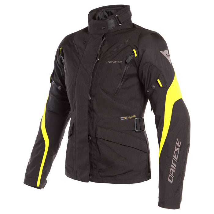 Dainese Tempest 2 D-Dry Lady Jacket Women's Motorcycle Jackets Dainese BLACK/BLACK/FLUO-YELLOW 38 