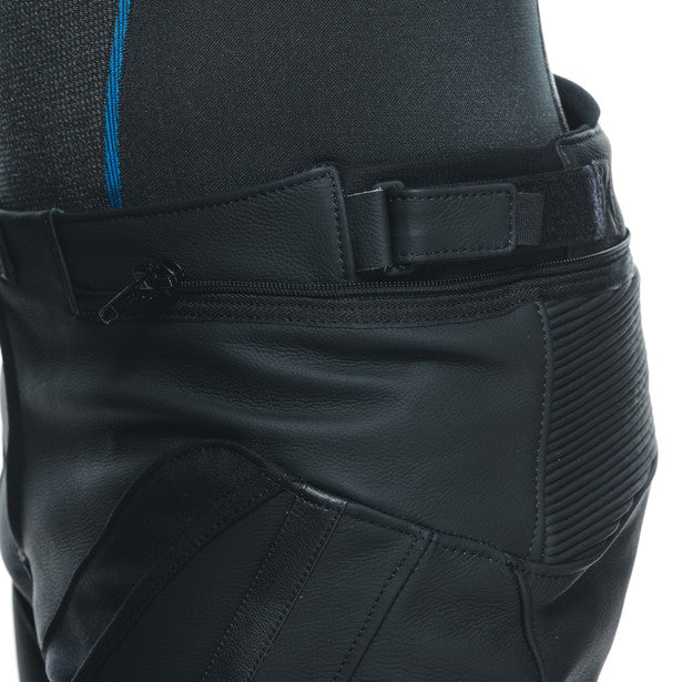 Dainese Delta 4 Leather Pants in Black/White