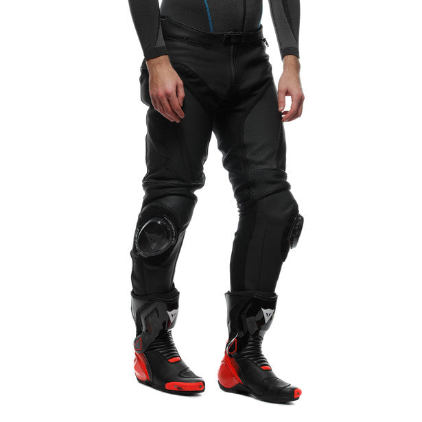 Dainese Delta 4 Perforated Leather Pants in Black/Black