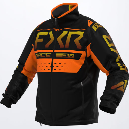 FXR Cold Cross RR Jacket in Black/Gold Inferno/Orange