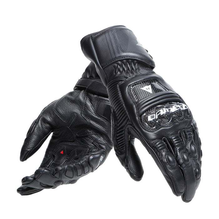Dainese Druid 4 Leather Gloves in Black/Black/Charcoal