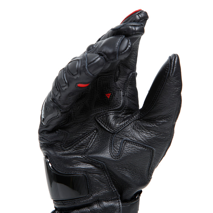 Dainese Druid 4 Leather Gloves in Black/Red/White