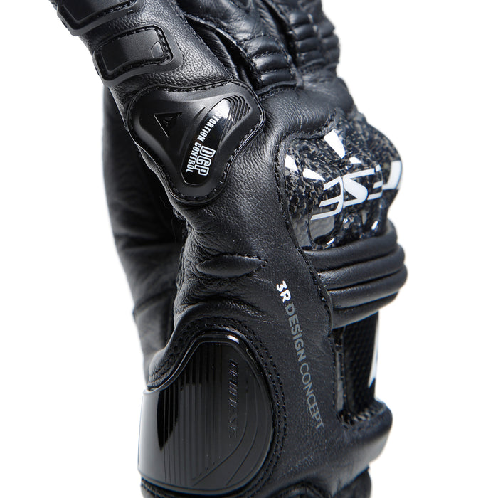 Dainese Druid 4 Leather Gloves in Black/Black/Charcoal