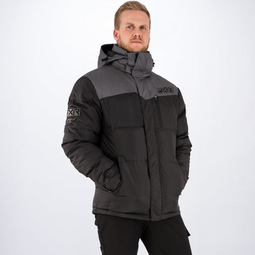 FXR Elevation Synthetic Down Jacket in Black/Charcoal Heather