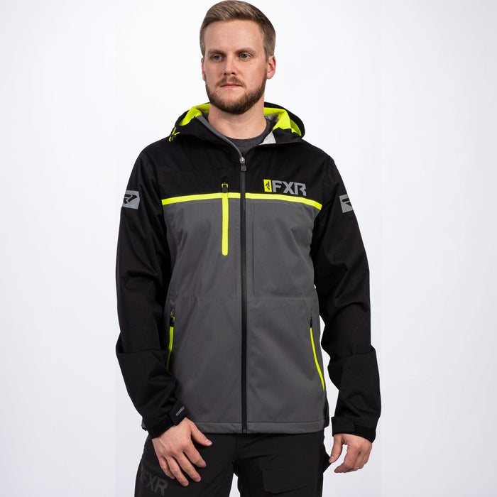FXR Force Dual Laminate Jacket in Black/Charcoal