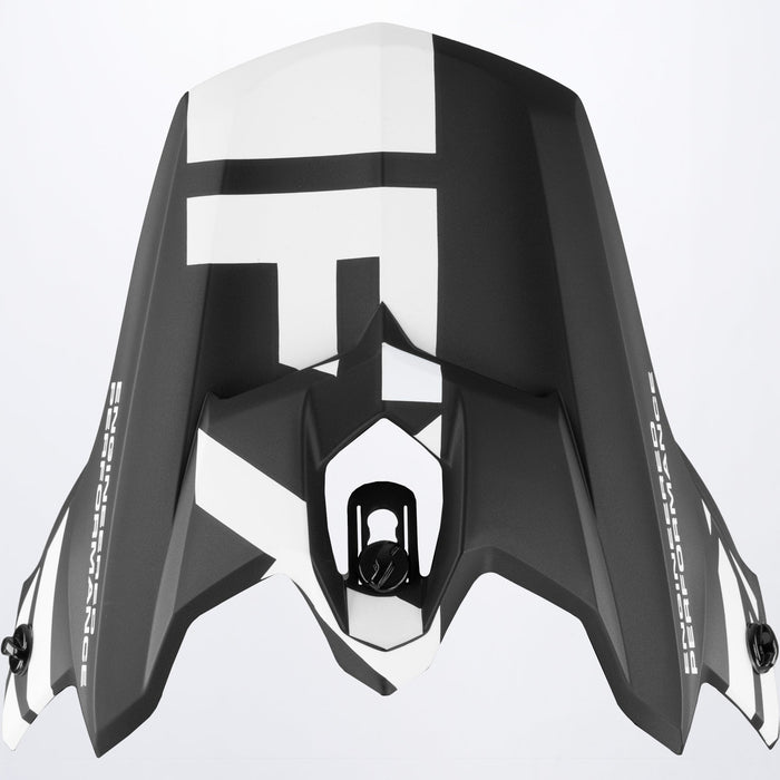 FXR Torque Team Helmet Peak in Black/White