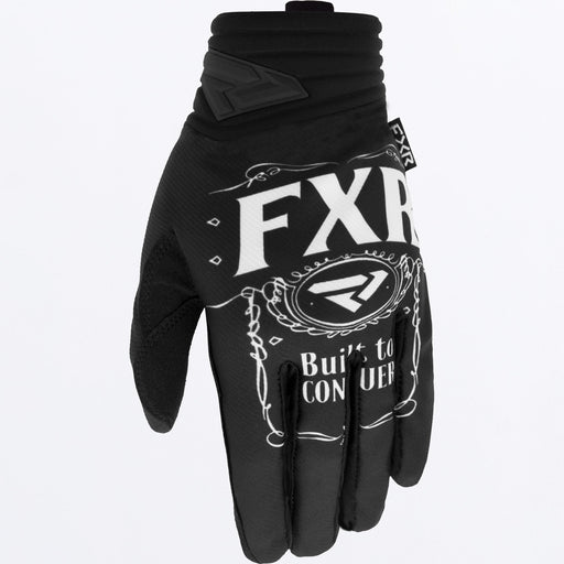 FXR Prime MX Gloves in Conquer Black/White