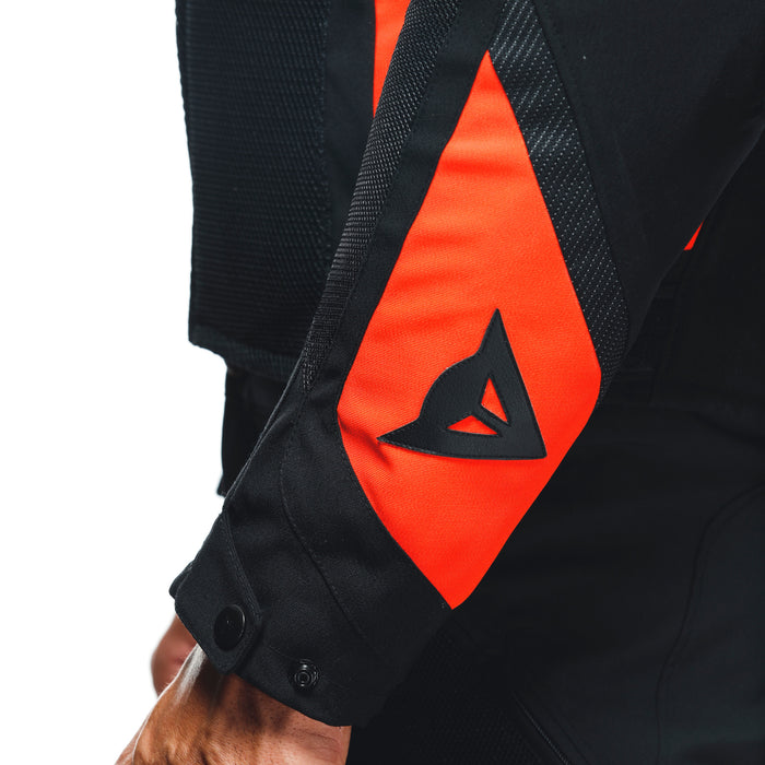 Dainese Enegyca Air Tex Jacket in Black/Fluo Red