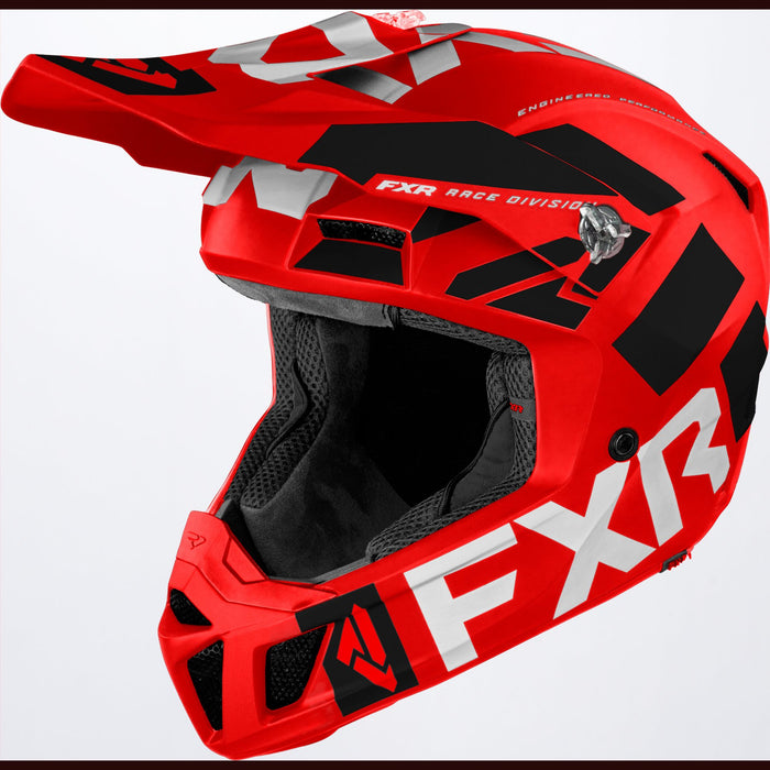FXR Clutch Evo LE Helmet in Red/White/Black
