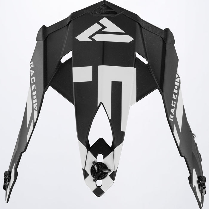 FXR Blade Race Div Helmet Peak in Black/White