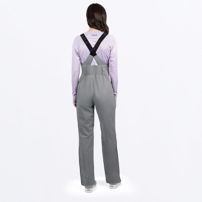 FXR Adventure Lite Tri-Laminate Women's Bib Pants in Grey