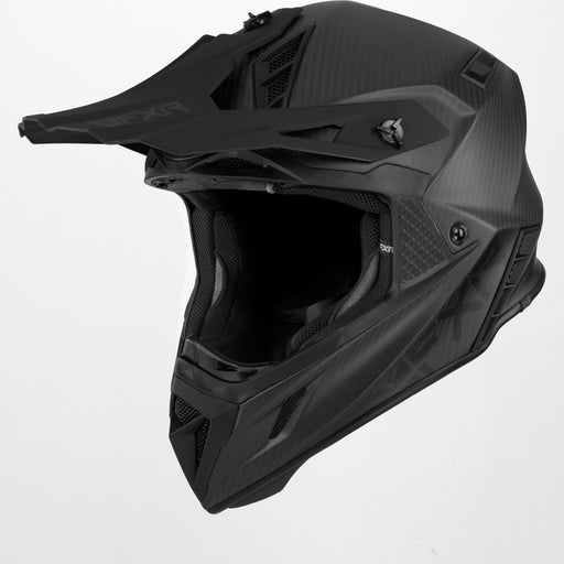 FXR Helium Carbon Helmet with D-Ring in Black